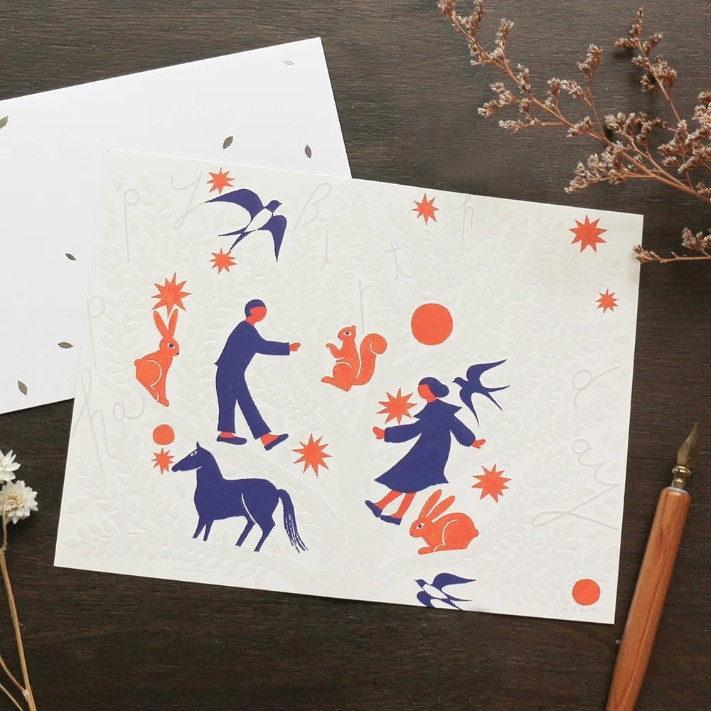 Birthday Card – Tree by Nishi Shuku