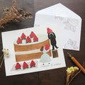 Birthday Card – Strawberry Cake by Necktie