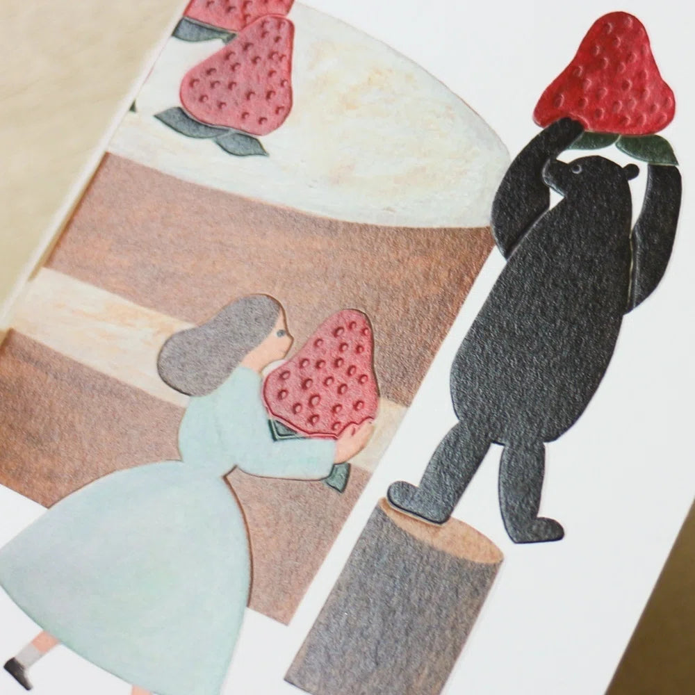 Birthday Card – Strawberry Cake by Necktie
