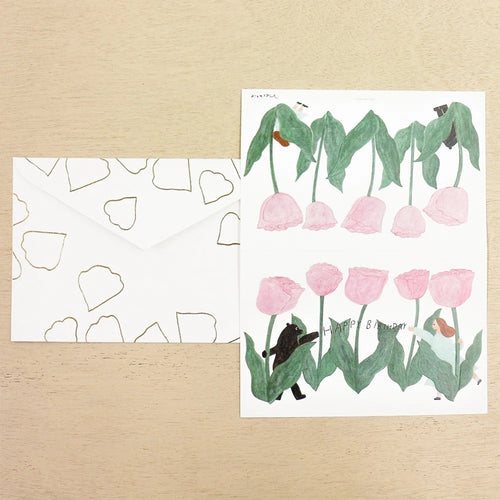 Birthday Card – Tulips by Necktie