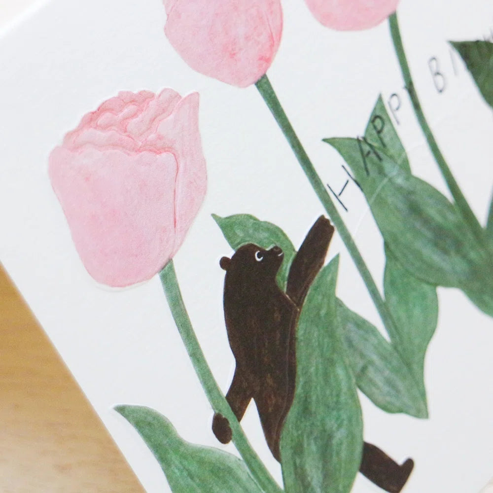 Birthday Card – Tulips by Necktie