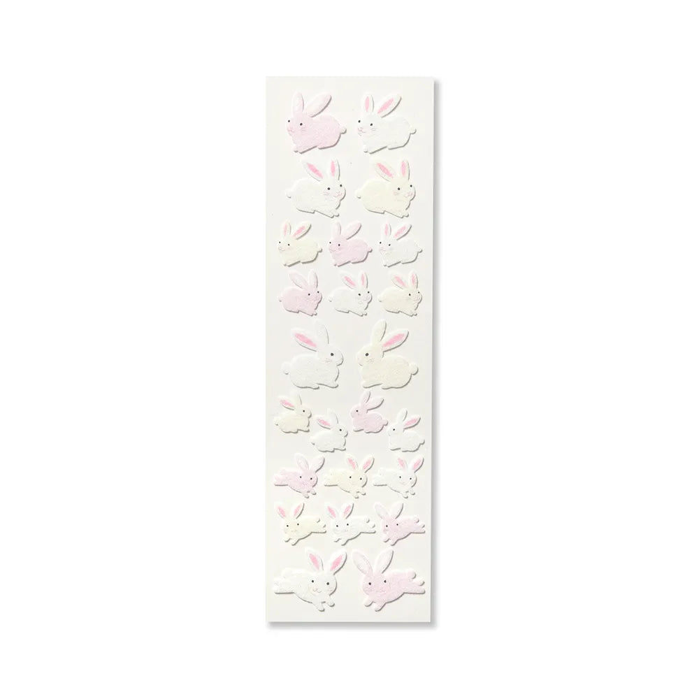 Flocked stickers – Bunnies
