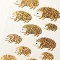 Flocked stickers -  Hedgehogs