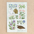 Postcard with Gold Foil – fleur by Midori Asano