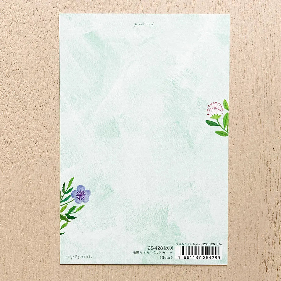 Postcard with Gold Foil – fleur by Midori Asano