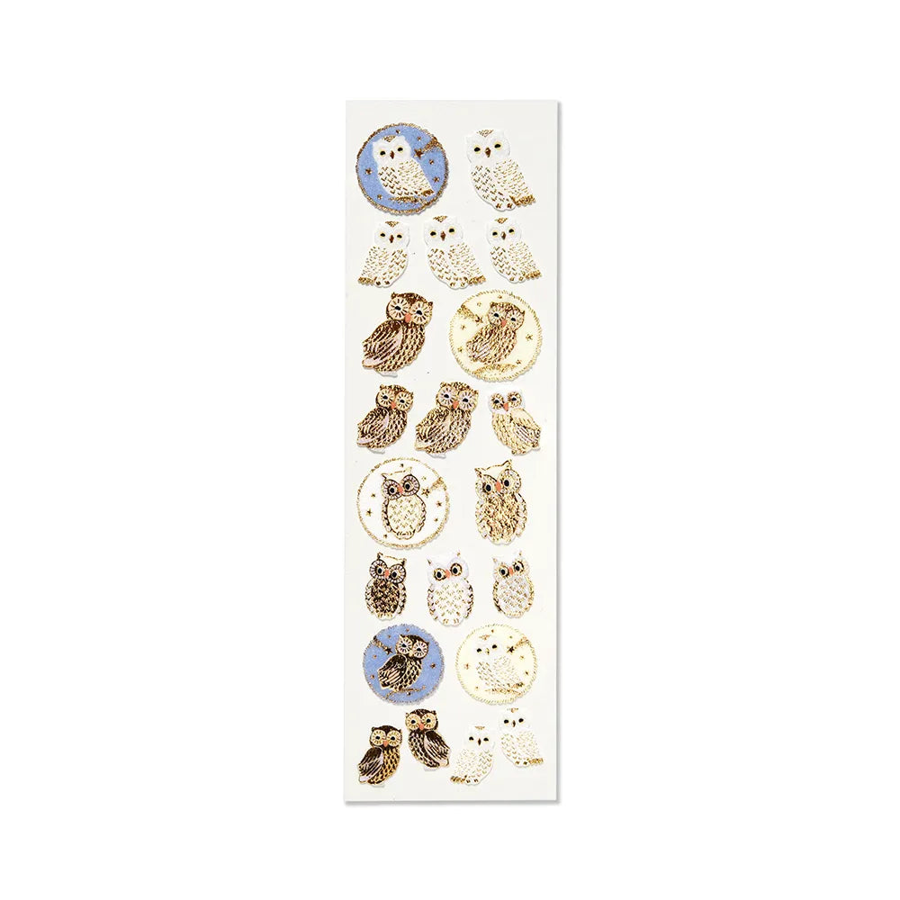 Flocked stickers - Owl