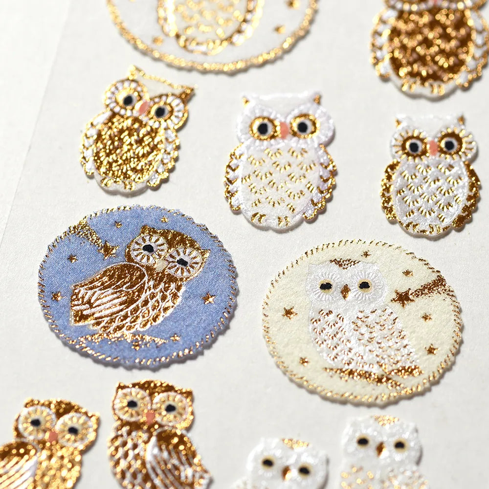 Flocked stickers - Owl