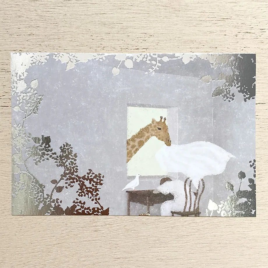 Postcard with Silver Foil – Nap by Akira Kusaka