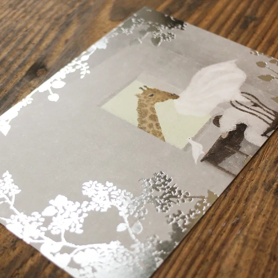 Postcard with Silver Foil – Nap by Akira Kusaka