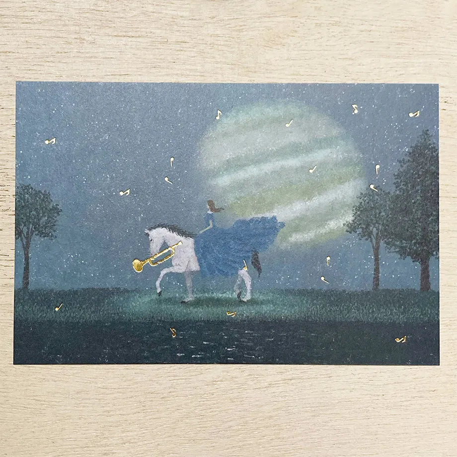 Postcard with Gold Foil – Journey of Sound by Akira Kusaka