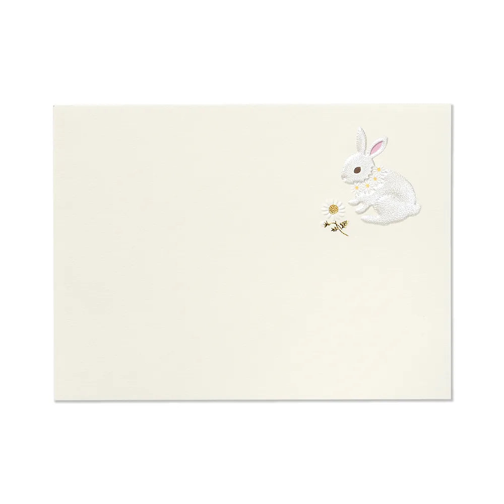Mini writing paper– Rabbit and Daisies