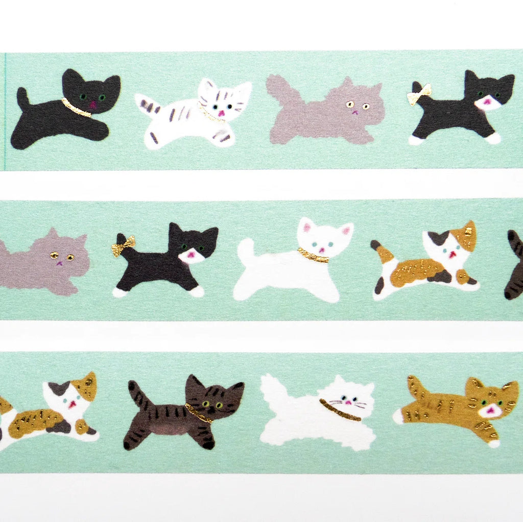 Washi Tape with Gold Details – CAT WALK by Reiko Tada