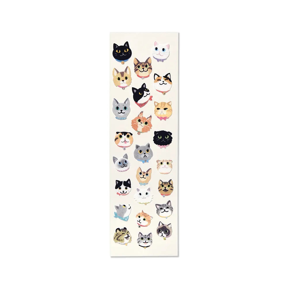 Flocked stickers -   Smile Cat