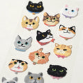 Flocked stickers -   Smile Cat