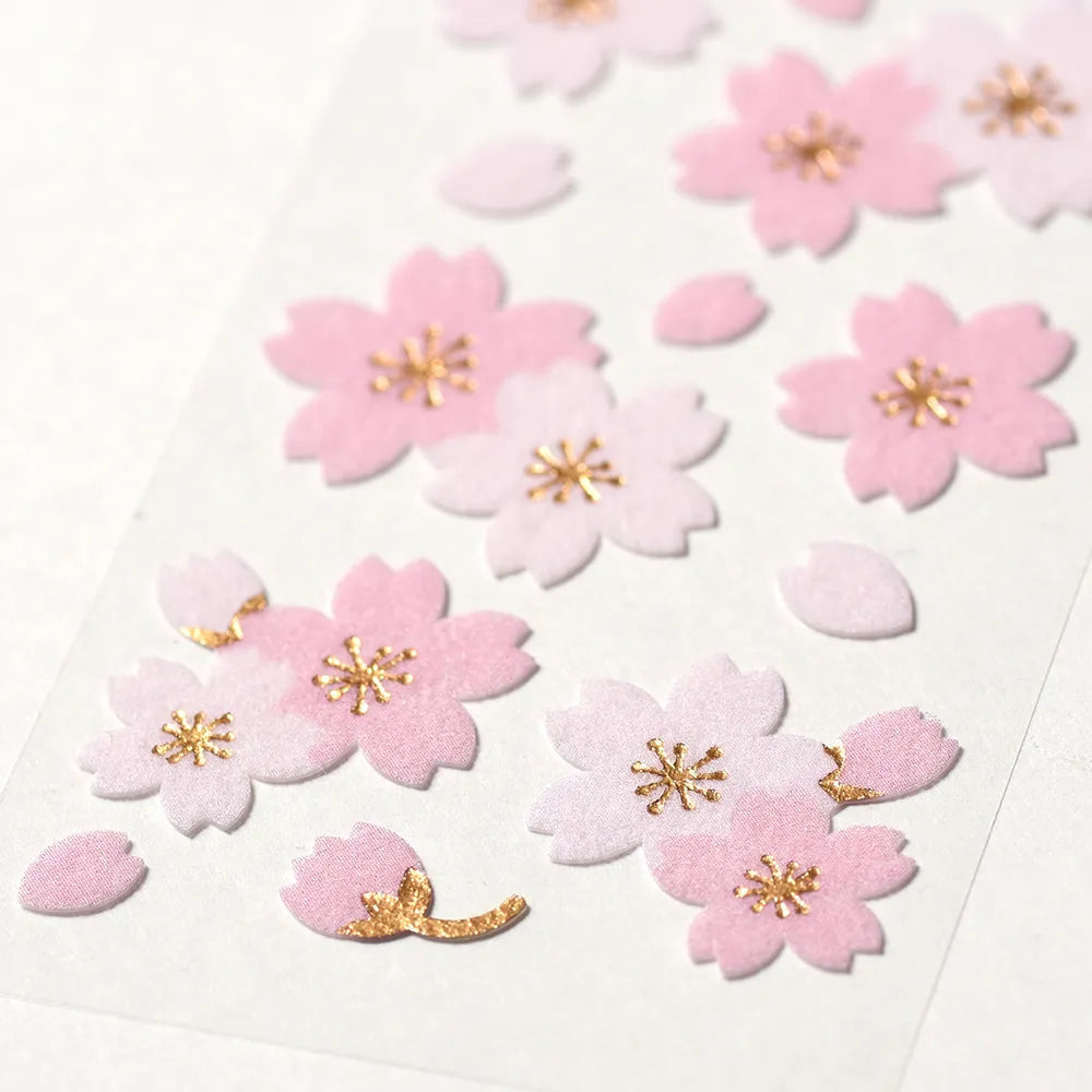 Flocked stickers -  Sakura