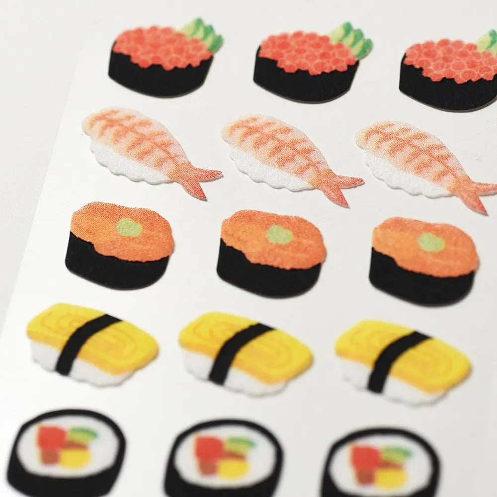 Flocked stickers -   Sushi