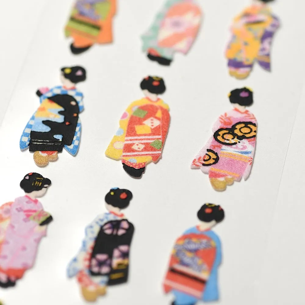 Flocked stickers - Maiko