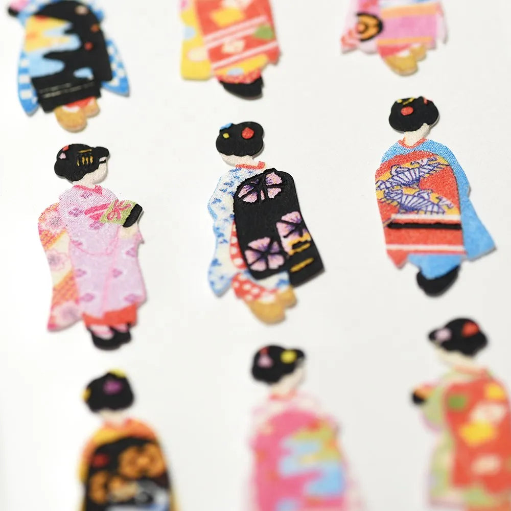 Flocked stickers - Maiko