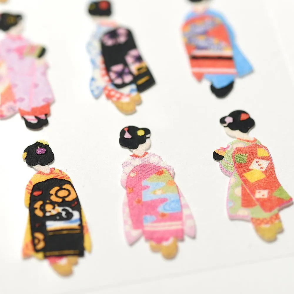 Flocked stickers - Maiko