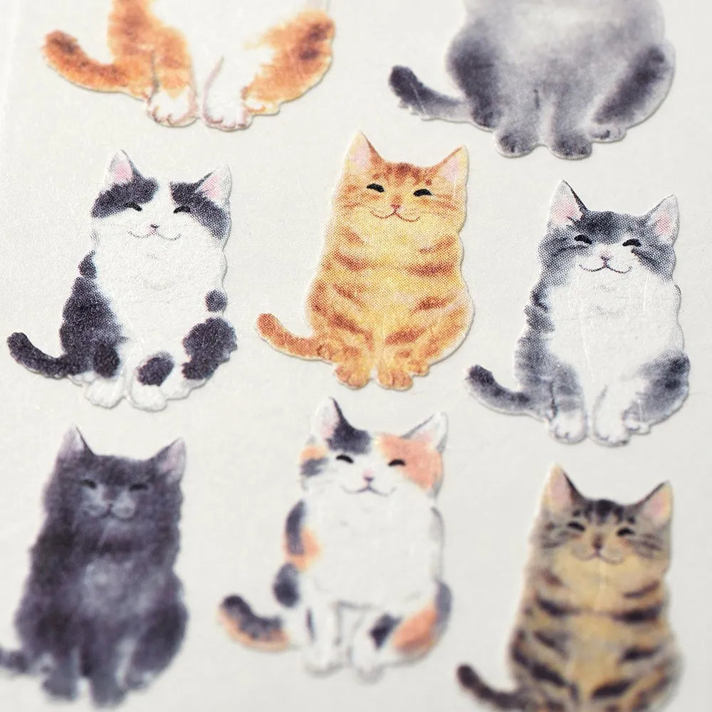 Washi Paper Stickers – Cat Moments