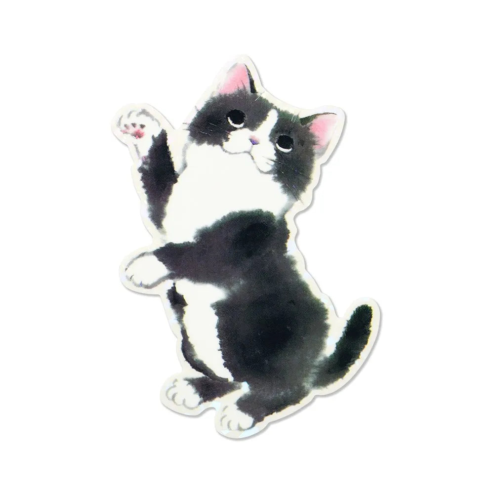 Water-Resistant Sticker – Japanese Black-and-White Cat Hachiware Cat