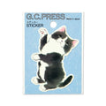 Water-Resistant Sticker – Japanese Black-and-White Cat Hachiware Cat