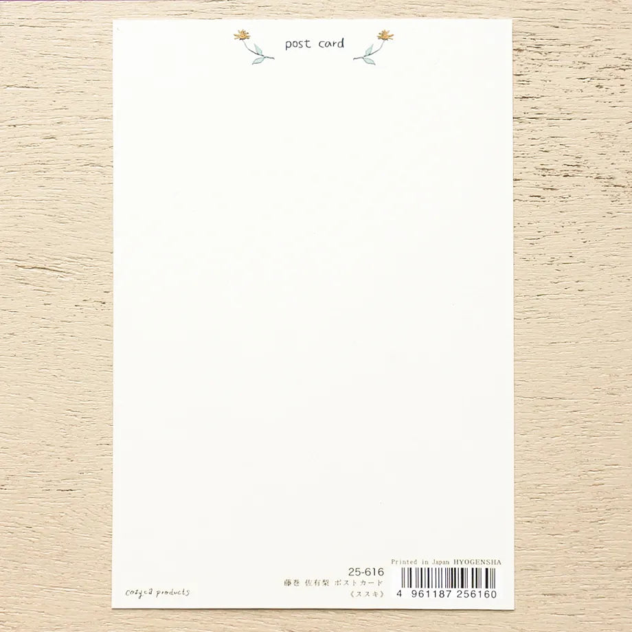 Postcard with Gold Foil – Susuki by Sayuri Fujimaki