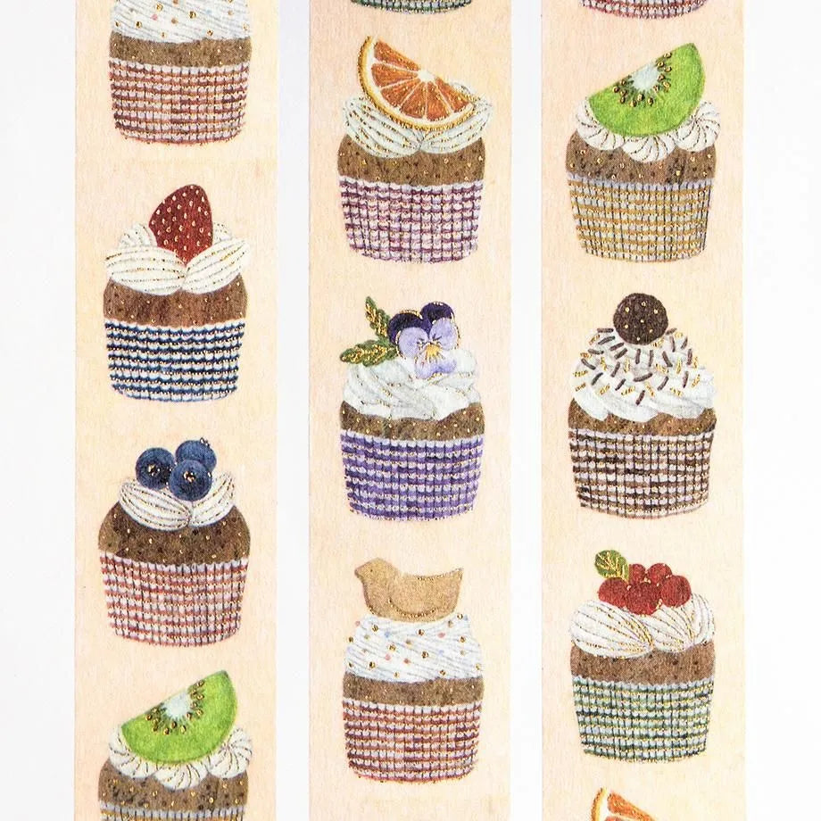 Washi Tape with Gold Foil – THREE O' CLOCK by Midori Asano