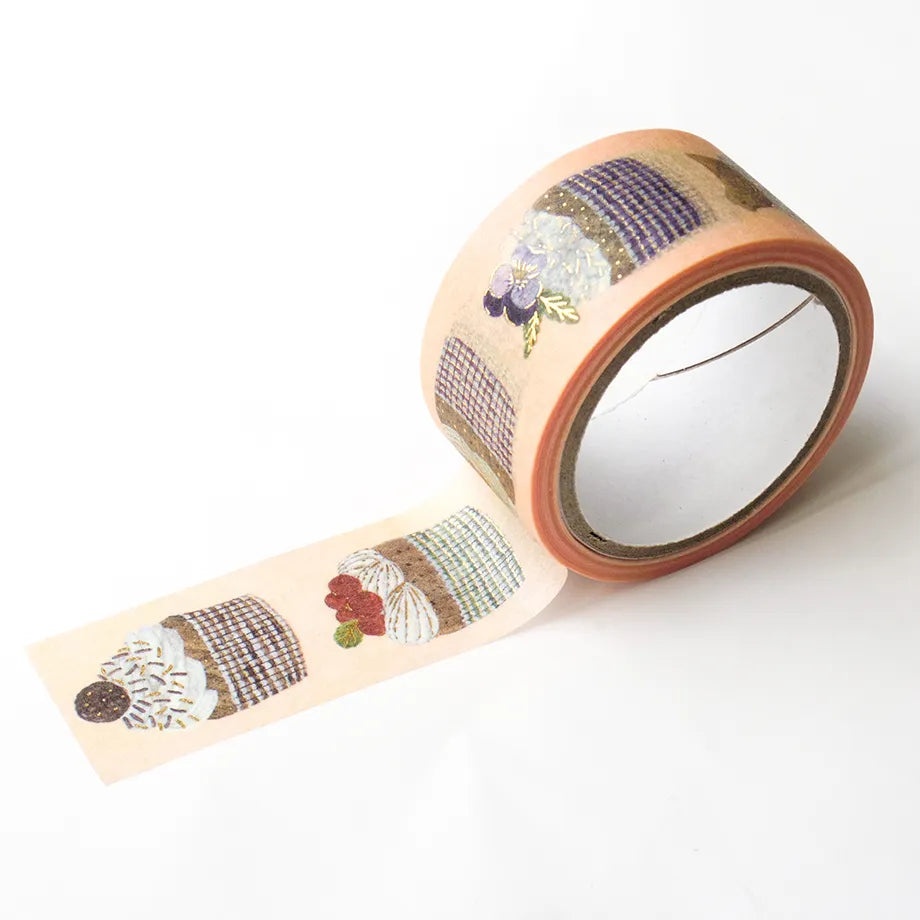 Washi Tape with Gold Foil – THREE O' CLOCK by Midori Asano