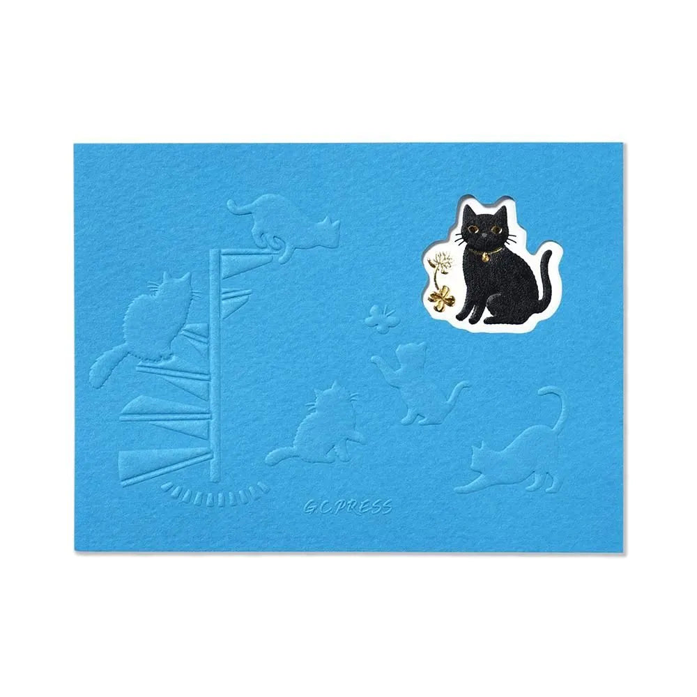 Mini writing paper– Black Cat