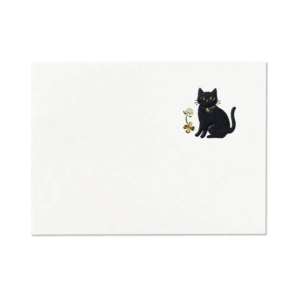 Mini writing paper– Black Cat