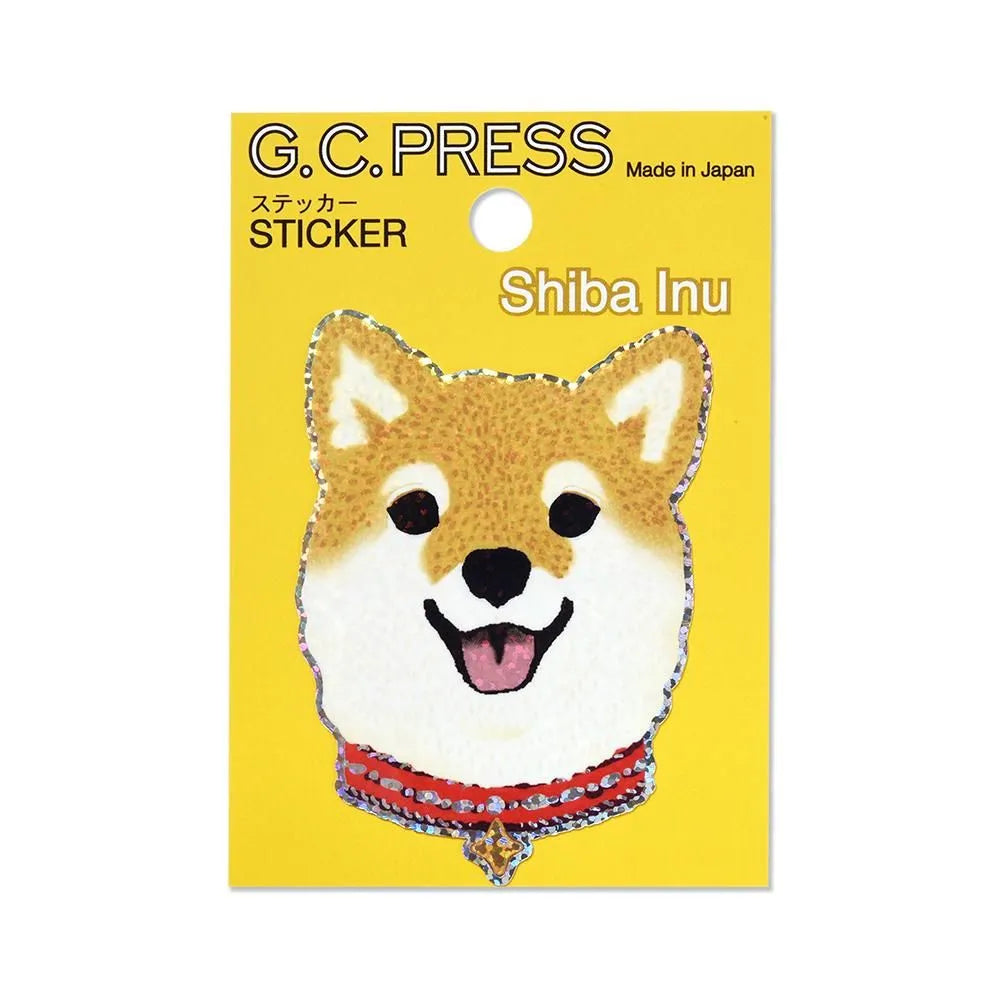 Water-Resistant Sticker –  Smiling Shiba Inu
