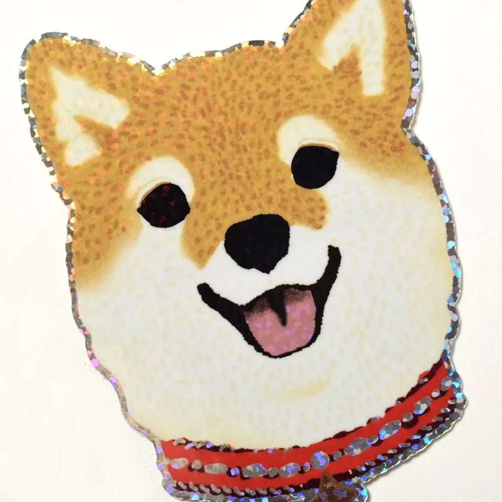 Water-Resistant Sticker –  Smiling Shiba Inu