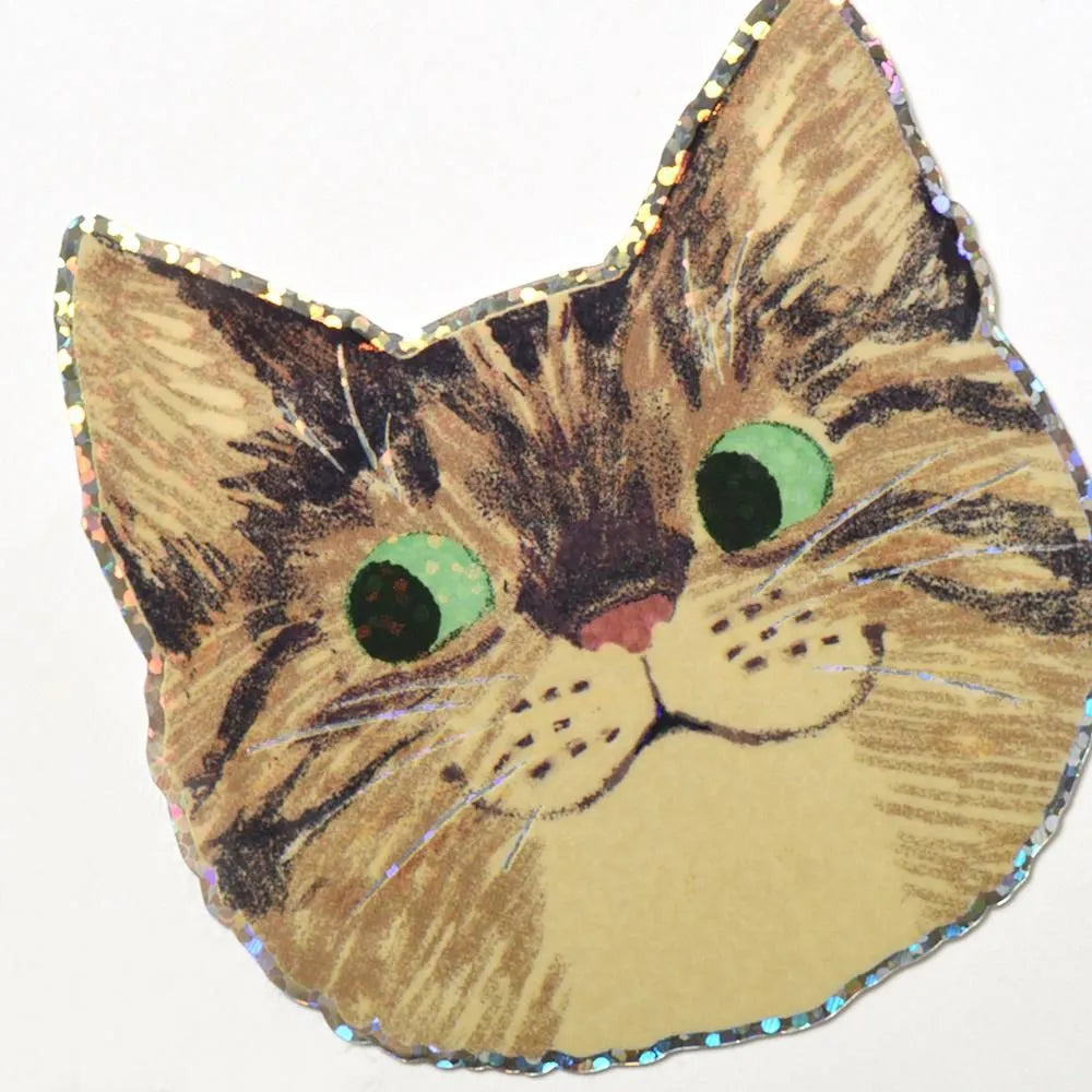 Water-Resistant Sticker – Brown Tabby Cat