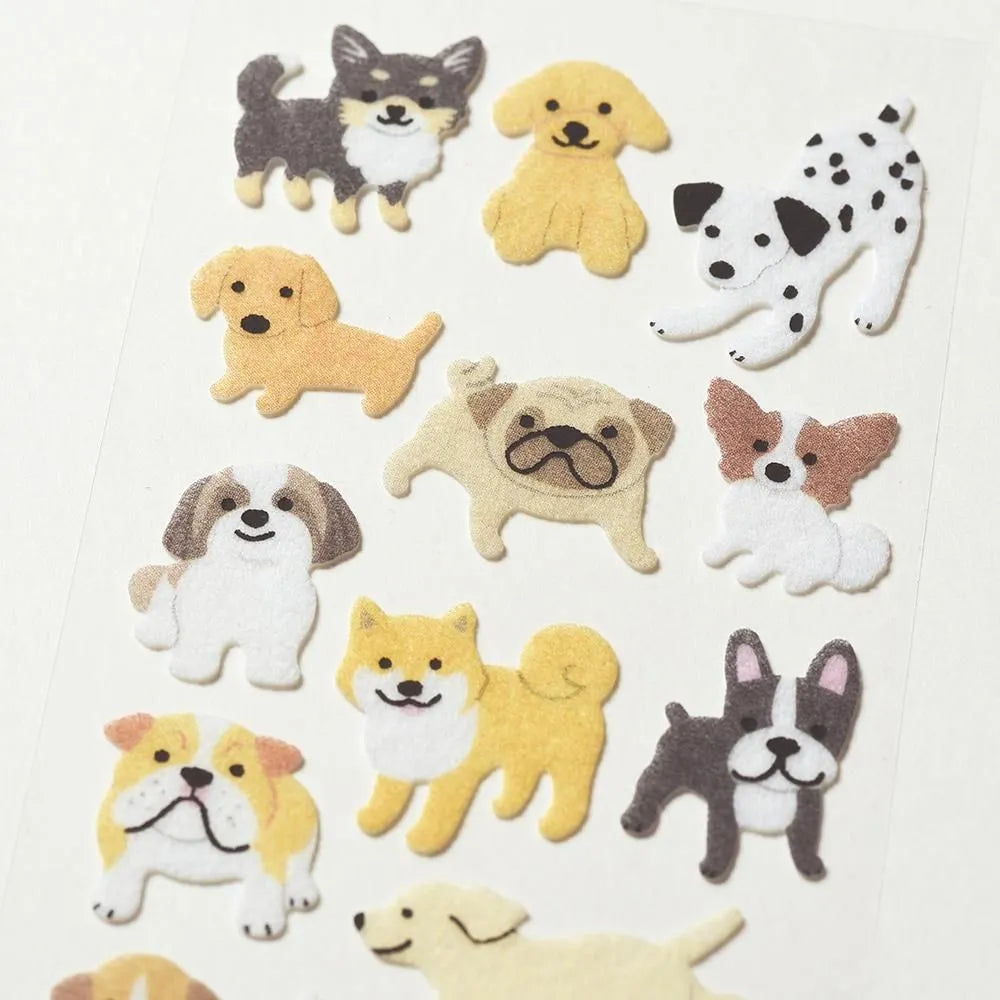 Flocked stickers – Dogs