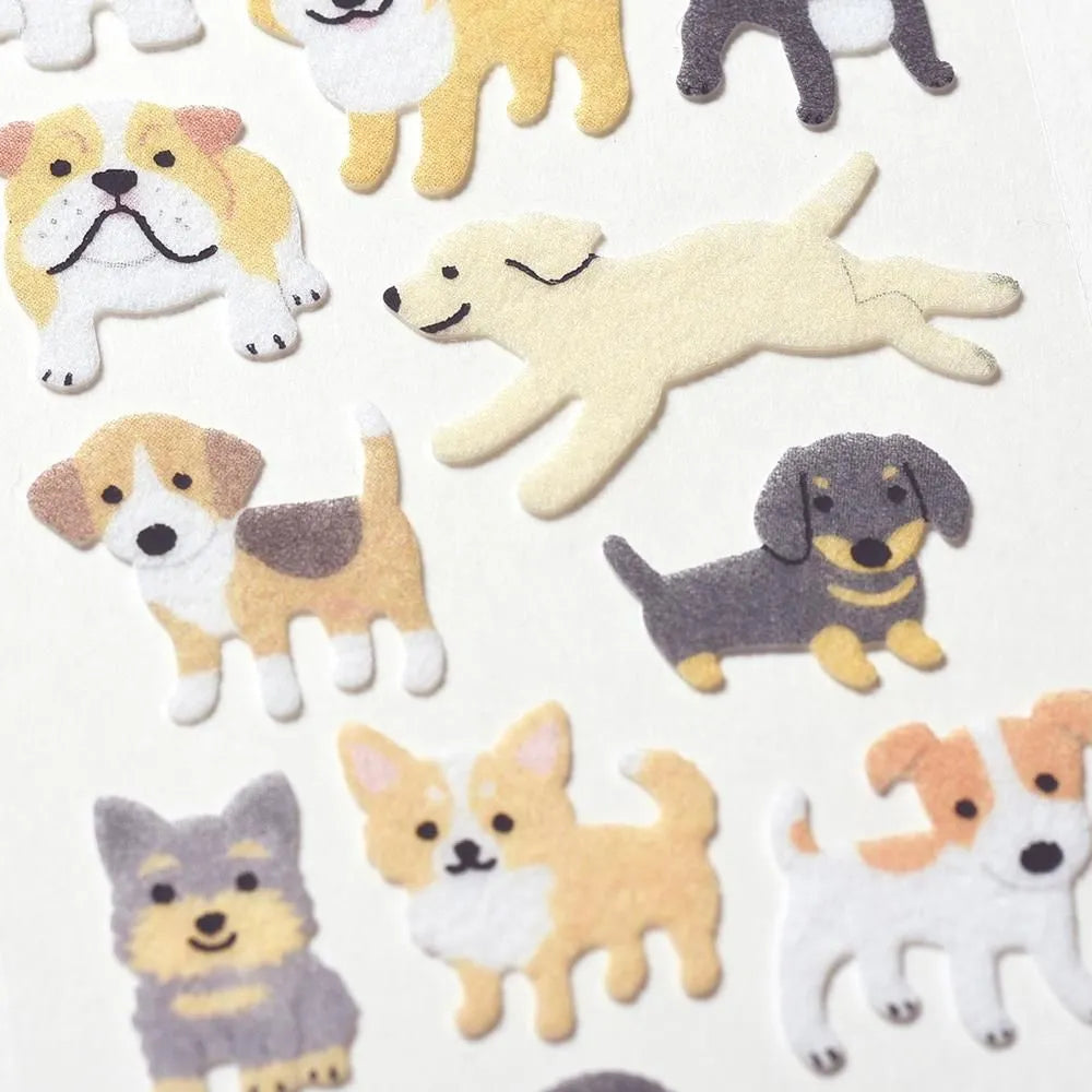 Flocked stickers – Dogs