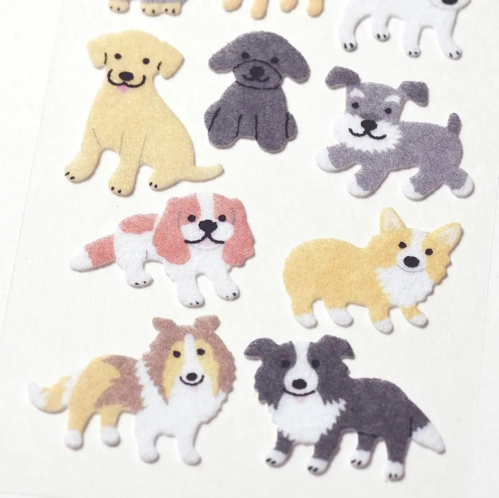 Flocked stickers – Dogs