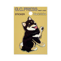 Water-Resistant Sticker – Black Shiba Inu