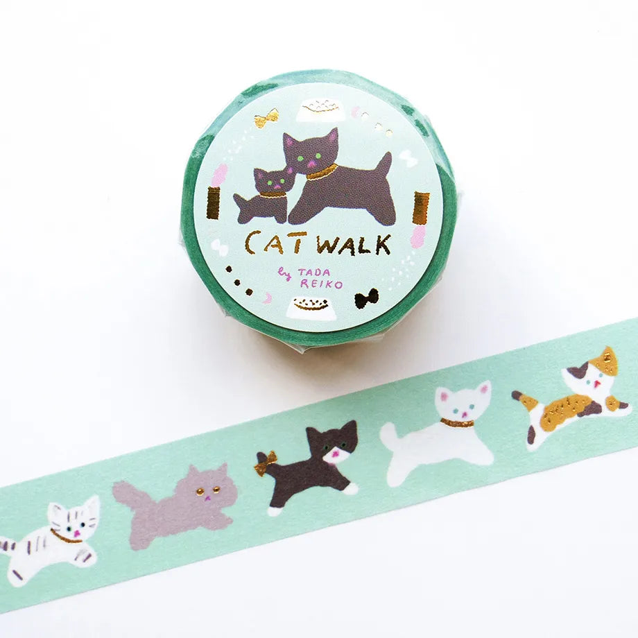 Washi Tape with Gold Details – CAT WALK by Reiko Tada
