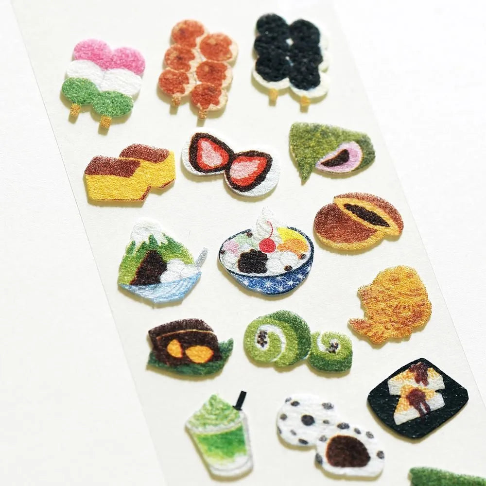 Flocked stickers - Japanese Treats