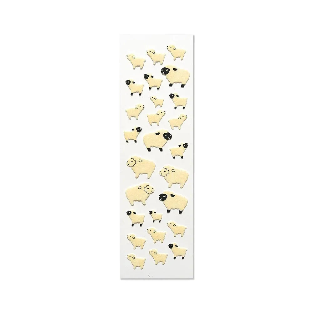 Flocked stickers – Sheep