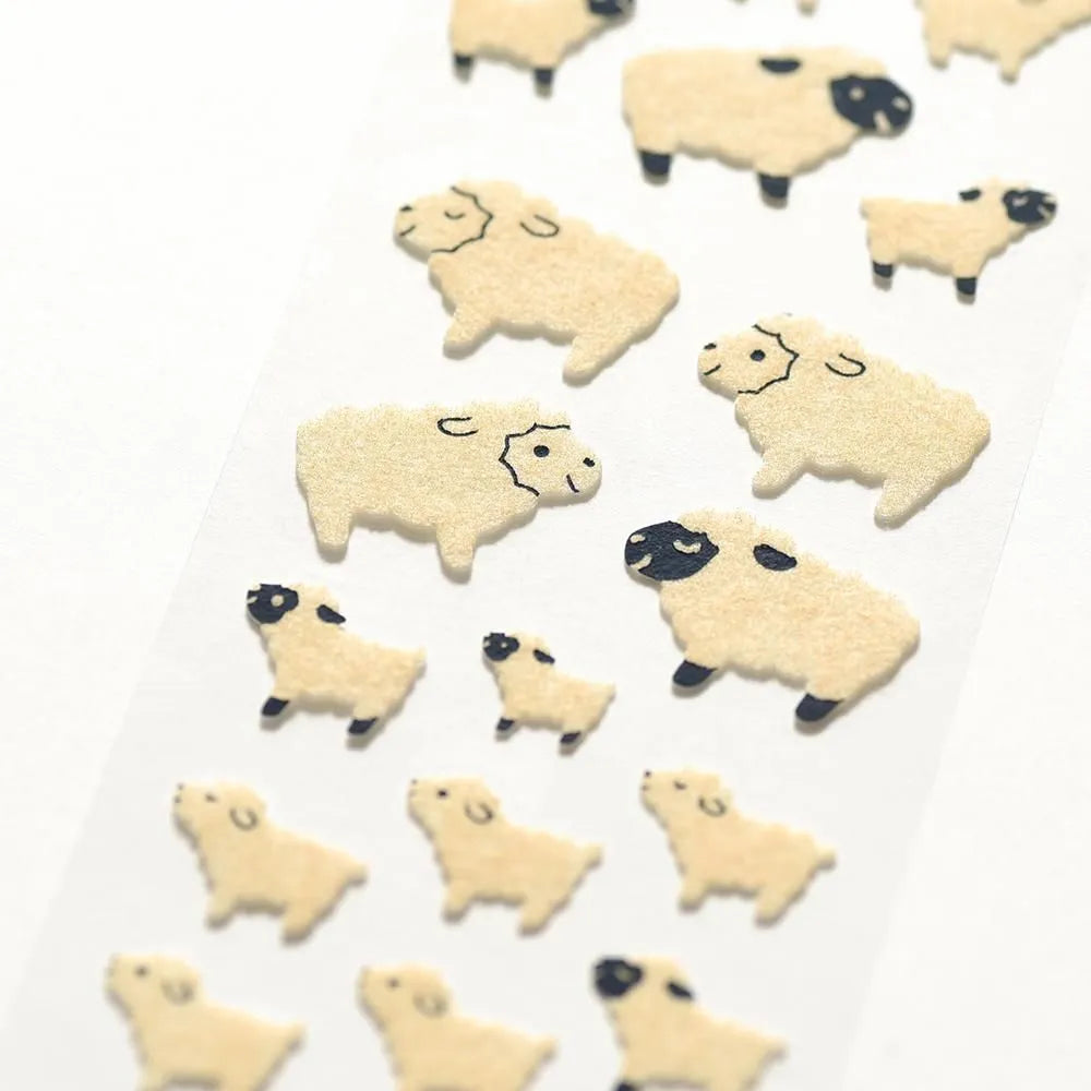 Flocked stickers – Sheep