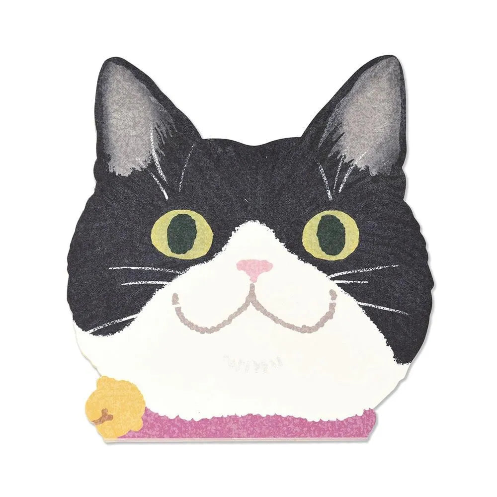 Memo Pad – Smiling  Black-and-White Hachiware Cat
