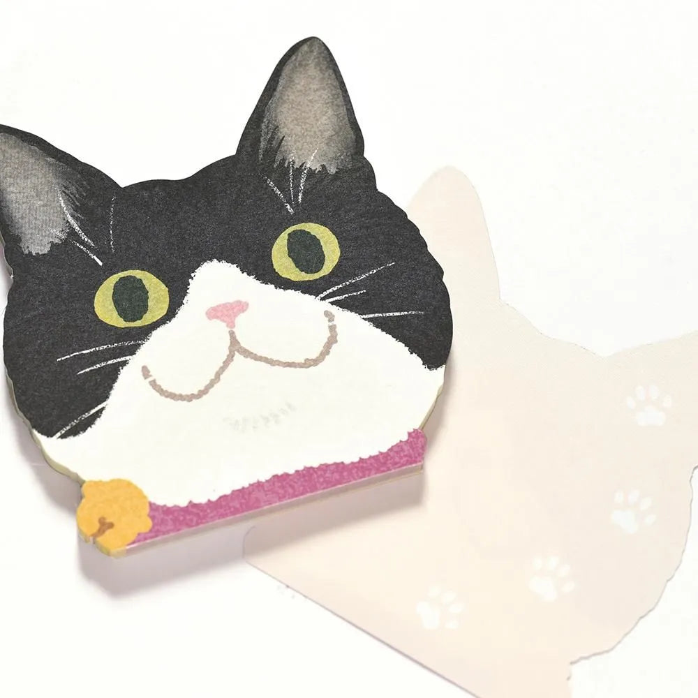 Memo Pad – Smiling  Black-and-White Hachiware Cat