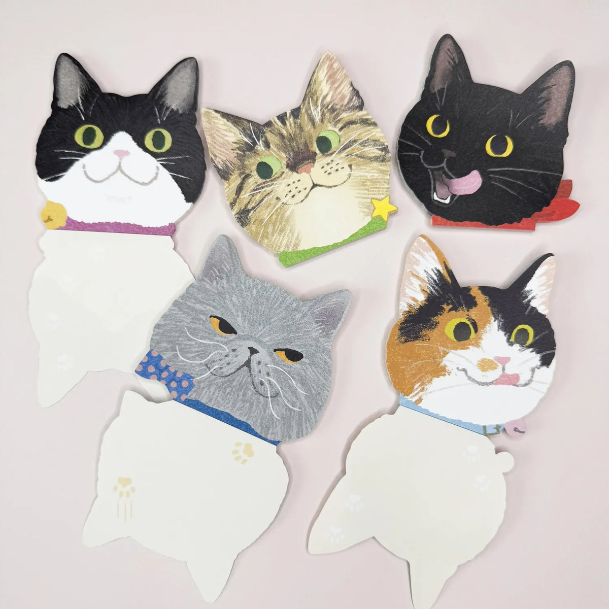 Memo Pad – Smiling  Black-and-White Hachiware Cat