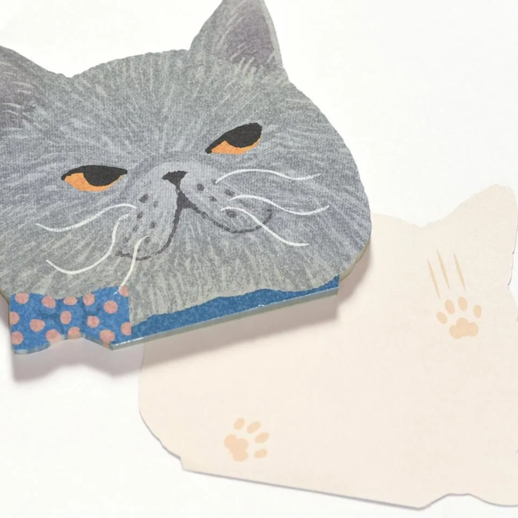 Memo Pad – Grey Cat
