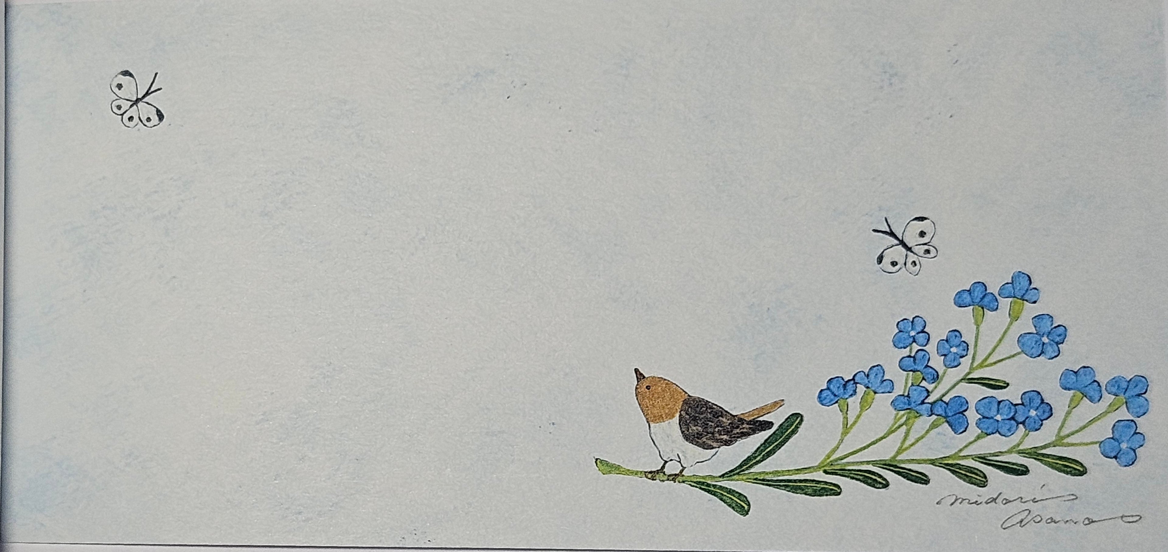 Papier listowy – With Flowers by Midori Asano