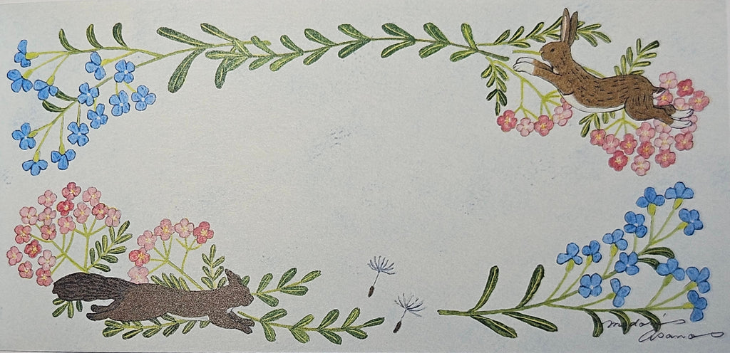 Papier listowy – With Flowers by Midori Asano