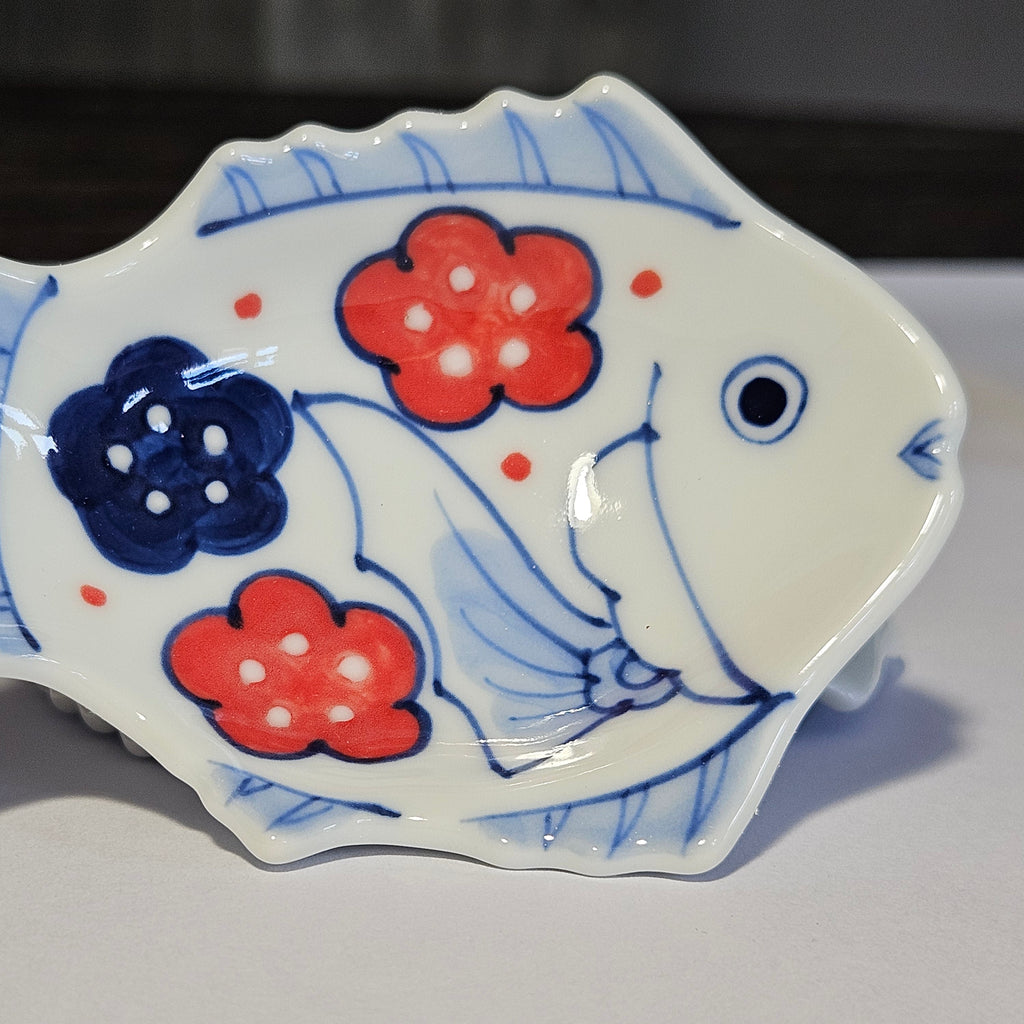 Medetai Ume Red Plate