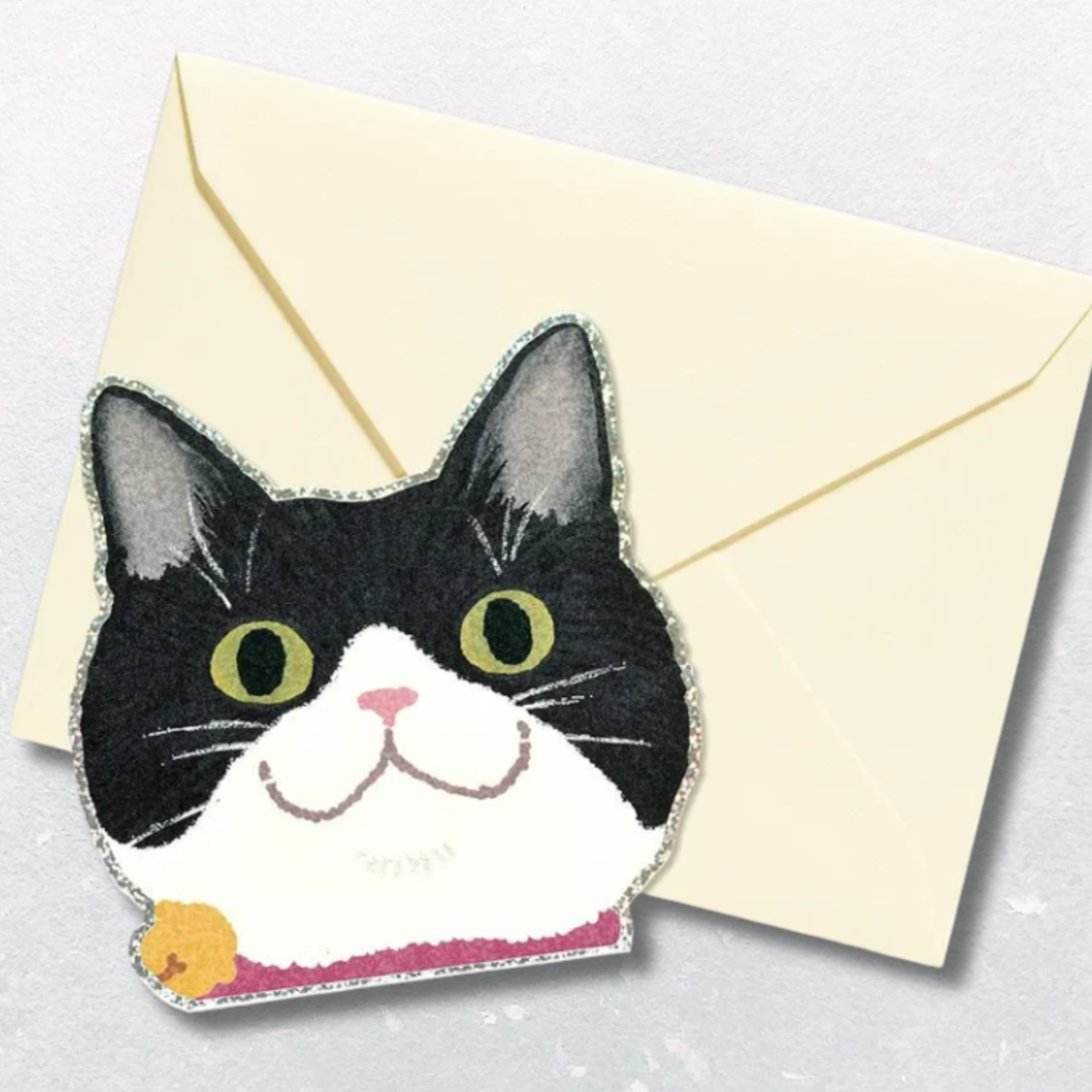 Mini Card – Black-and-White Cat Hachiware Cat